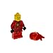 Produktbild 1 x Lego System Figur Mann Ninjago Kai Torso rot mit Medaillon gold Kimono bedruckt Ninja Maske Tuch njo007