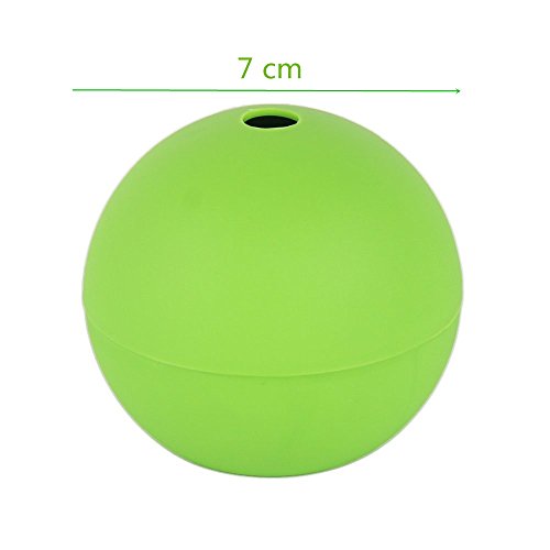 SIMLINLIUI XXL-Eiswürfelform für 4 Eiskugeln mit 7 cm Durchmesser aus Silikon | Silikon-Eiswürfelform, Ice ball Mold, Eiskugel, Eiswürfel, Silikon-Eisformen, Sphere Silikon-Eis-Maker | FDA Zulassung - 2