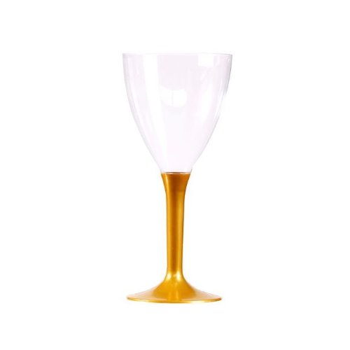 VERRES A VIN PIED OR