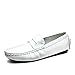 Produktbild Italian Leather Man Loafers Designer Slip On Driving Shoes Men Luxury Brand Soft Loafers Large Size 38~47 White 8