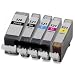 Produktbild SET- 5 Tintenpatronen (MIT CHIP) kompatibel zu PGI520 BK / CLI521 BK / CLI521 C / CLI521 M / CLI521 Y. Sie erhalten 1x PGI-520BK+ 1x CLI-521BK + 1x CLI-521C + 1x CLI-521M + 1x CLI-521Y für Canon PIXMA IP3600 , IP4600 , IP-4600X , IP-4700 , MP540 , MP550 , MP560 , MP620 , MP630 , MP6400 , MP980 , MP990 , MX860 , MP-550 , MP-540 , MP-560 , MP-620 , MP-630 , MP-640 , MP-980 , MP-990 , MX-860
