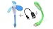 BLUE DIAMOND Mini Portable & Flexible USB Fan + USB LED Light Lamp For Laptop/Desktop/Powerbank/All Mobile + OTG Cable (USB Light + USB Fan + OTG Cable) RS.259.00