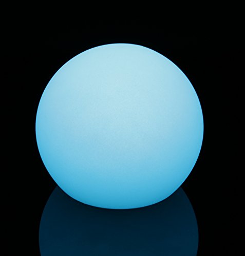 LED Leuchtkugel Gartenkugel kabellos mit Akku 20 cm multicolor RGB mit Farbwechsel und Fernbedienung aufladbar - 6