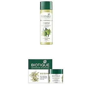 Biotique Therapeutic Oil, 200ml With Biotique Eye Gel, Seaweed, 15g