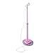 Produktbild Rolanli Karaoke Mikrofon, 45-97cm Mikrofon Einstellbare Frühe Lernspielzeug mit Licht für Kinder - Rosa