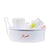 Karibu PM2436 Baby Bottle Sterilizer, Home Microwave Steam Sterilization Box and Bottle Tongs, Baby Bottle for Disinfection Box, White