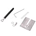 KKmoon Upgraded Fixed-angle Knife Sharpener Kit Full Metal Stainless Steel Professional 4 Sharpening Stones