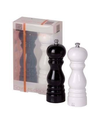 Peugeot Paris Duo Pfeffer- und Salzmühle schwarz/weiß, 18 cm