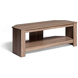 Mahara Sawn Meuble TV d'angle en chêne pour téléviseurs jusqu'à 55"