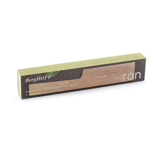Berghoff-Ron-erweiterbar-Eschenholz-Schublade-und-Arbeitsplatte-Messer-Organizer-kurz-Braun