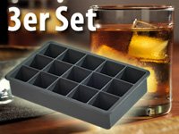 infactory 15-fach JUMBO-Silikon-Eiswürfelformen im 3er-Set - 4