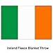 Produktbild Irland Flagge Fleece Decke Überwurf