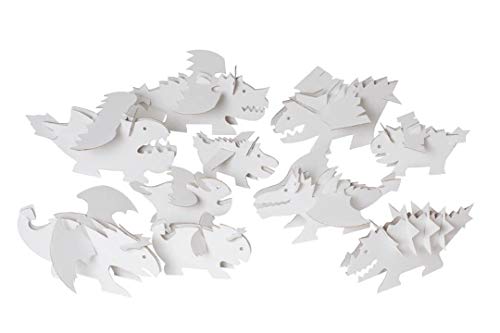 Drachen 10ner Set aus Pappe zum Zusammenstecken