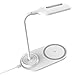 Produktbild Glowjoy Fast Wireless Charger,2 IN 1 Multifunktions Tischleuchte Lighting Schnelles Laden Drahtloses Laden Qi kabelloses Ladegerät Induktive Ladestation Kompatibel für Galaxy iPhone usw. (Weiß)
