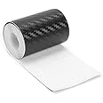 S-Sia Vendors-Good Purchase Good Care 3D Carbon Car Sticker Diy Paste Protector Strip Door Sill Side Mirror Anti Scratch Tape Waterproof Protection Film (7.5 X 24 Inches)