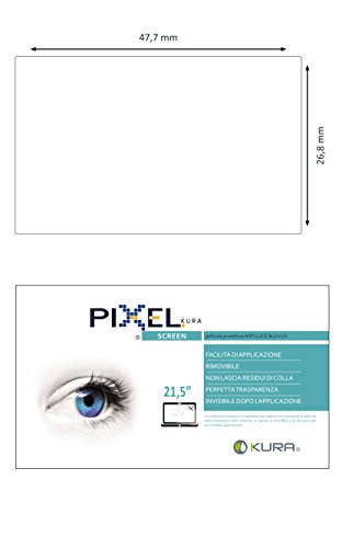 Pixel, Film für Computer von bis zu 21,5″ Univ. Von Turin tested- Anti Blau und UV-Licht, kratzfest und blasenfrei – Für Komfortables betrachten - 9