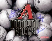Signed Diamond Backs, Arizona (Chip Hale, Chris Snyder, Jeff Salazar) 8x10 By Chip Hale, Chris Snyder and Jeff Salazar autographed