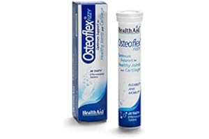 Osteoflex Integratore per Articolazioni e Cartilagine Effervescente - A base di Glucosamina e Condroitina, 20 Compresse, HealthAid