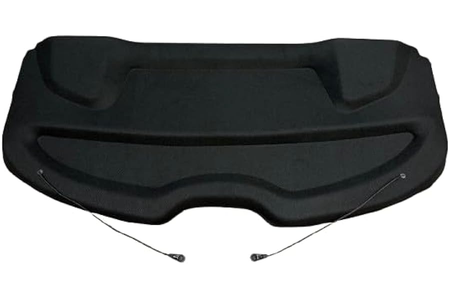 TCC Parcel Shelf Direct Car Parcel Shelf - Compatible with Peugeot 208 (2012-2019) | Sturdy Boot Cover with Clips and Cord for Extra Storage | Space Saving Car Accessories | Black