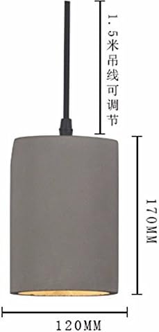 SQIAO Minimalist Restaurant Light Fish Line Art Bedroom Lamp Head Cement Single Head Small Chandeliersthe C