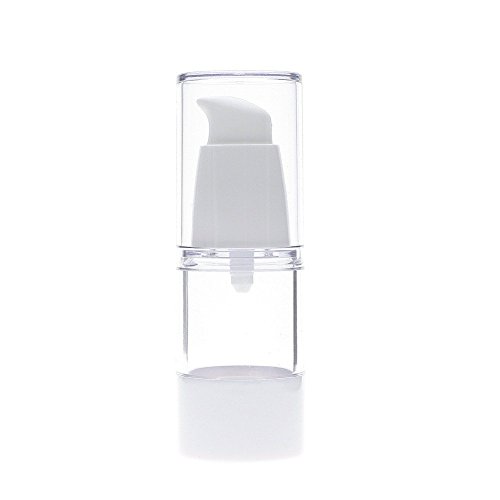 Youmei® - 1 x Flacon vaporisateur transparent vide, à pompe rechargeable - Pour conserver vos préparations cosmétiques, lotions - 15/30/50 ml, 15 ml