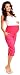 Zeta Ville - Women's Maternity Capri Pants Pockets - Stretchy Waistband - 117c (Fuchsia, UK 16, 2XL)