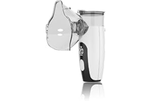 XUNIVERS Nebulisateur pour Adultes,Nebulisateur Portable Rechargeable pour Adultes et Enfants,Respiratoire Aerosol Rechargeable USB-C avec 2 Masques et Embout Buccal pour Usage Domestique et en Voyage