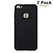 Produktbild Huawei P10 Lite Hülle Dünn Silikon, Asnlove 2 Pack Handy Schutzhülle für Huawei P10 Lite Hülle TPU Silikon Backcover Case Handytasche Einfarbig Telefon-Kasten Tasche Schutz Cover Design Schwarz