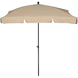 Aktive - Parasol de Balcon rectangulaire 200 x 120 cm et de Couleur Beige (85090)