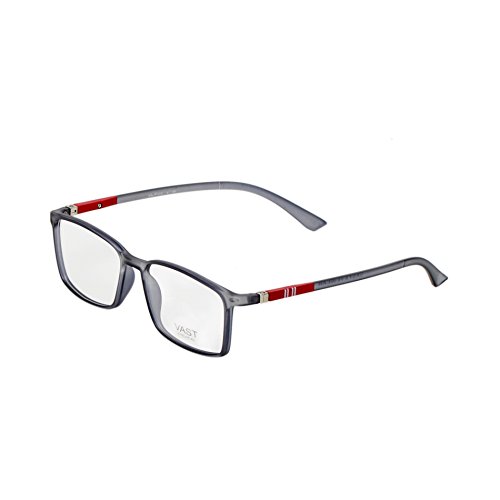 Vast Full Rim Rectangular Unisex Spectacle Frame(Rectangular_GreyRed_Clear|52) RS.555 (81.00% Off) - Amazon