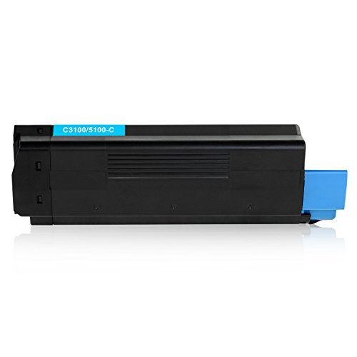 4 Toner kompatibel zu OKI C3100, C3200, C5100, C5200, C5250, C5300, C5400, C5450, C5510 – Schwarz 6.000 Seiten, Color je 6.000 Seiten - 3