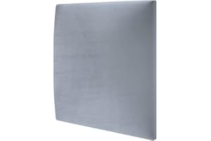 ‎MOLLIS MOLLIS Polsterplatte, Quadratisches und Dekoratives Wandpaneel, Geeignet als Bettkopfteil oder Aufprallschutz, Reduziert Schall und Verbessert Akustik, aus Schaumstoff, 30 x 30 cm, Hellblau