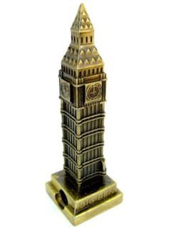 Unique Diecast Die Cast Metal London Big Ben Elizabeth Tower / London Clocktower Parliament Westminster Pencil Sharpener, a Truly Original Souvenir! Souvenir / Speicher / Memoria! Handy, Lovely British UK Collectible Pencil Sharpener Model Big Ben / London Clock Tower! An Outstanding UK Souvenir! Taille-Crayon / Bleistiftspitzer / Temperamatita / Sacapuntas!