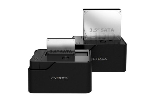 Icy Dock Dockingstation für Festplatten (8,9 cm (3,5 Zoll), USB 3.0) - 2