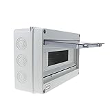 Caja de distribución de plástico ABS con protección ambiental IP65.