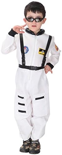 Only Yong Boys Kids' Fancy Dress Space Astronaut Costume(M,White)