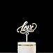 Produktbild Love Hochzeit Tortenaufsatz Gold Holz Birthday Cake Topper für Freundin Love Tortenaufsatz, für Geburtstag Party Geschenk