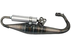 MARMITTA ESPANSIONE PINASCO OMOLOGATA PER SCOOTER YAMAHA MINARELLI ORIZZONTALE CON SILENZIATORE IN ALLUMINIO REALIZZATA A MANO