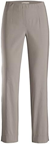 SteHmann Women's Straight PlainTrousers - Brown - Bamboo - 20