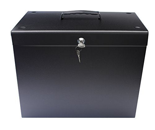 Cathedral Caja archivadora de metal tama o A4 color negro Cathedral Caja archivadora de metal tama o A4 color negro