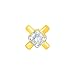 Sangini Modern 18k Yellow Gold and Diamond Nose Pin RS.2025.00