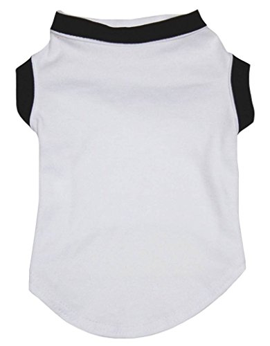 Preisvergleich Produktbild Petitebelle Puppy Hund Kleidung Deutschland Uni weiß Baumwolle Shirt