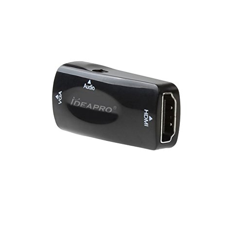 IDEAPRO HD 1080p HDMI-Buchse auf VGA-weibliche Konverter Adapter Dongle mit 3,5 mm Audio für Laptop PC Projektor HDTV PS3 Xbox STB Blu-Ray DVD - 3