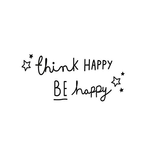 Apioffer MOUSE LOVE HEART Wall Art Sticker Vinyl Decal Mice Home Skirting Board Funny (Think Happy)