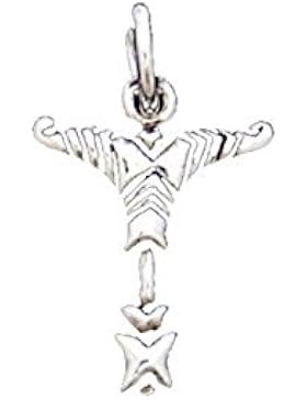 Anhänger Irminsul aus Silber, klein Kettenanhänger LARP Ritter Odin Thorshammer Wikinger Mittelalter