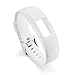 Produktbild JAGENIE Silikon-Armband für Garmin VivoFit 4 Fitness-Tracker, weiß, Band Wide: 1.8cm / Band Length: 21cm