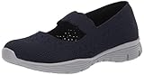mary janes weiß Muster: Strick-Optik Skechers Damen Seager - Power Hitter Mary Jane Halbschuhe, Blau (Navy NVY), 40 EU
