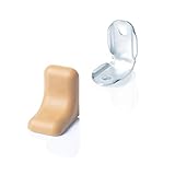 Größe : 25x25x15 mm 20 x Winkelverbinder aus verzinktem Metall mit Abdeckung  Eckverbinder/Korpusverbinder/Möbelverbinder/Eckstrebe  Sossai® BT2  Farbe : Beige
