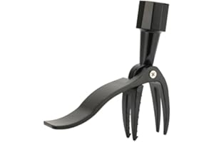 ViaGasaFamido Herramienta Extractora de Malas Hierbas de Pie para Jardinería, Mango de Garra de Acero Inoxidable Resistente, Herramienta para Quitar Malas Hierbas para Patio y Jardín
