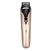 Pritech 6-en-1 Trousse de toilette pour hommes Full Size Trimmer, tondeuse nez, barbe, Shaver (Golden)